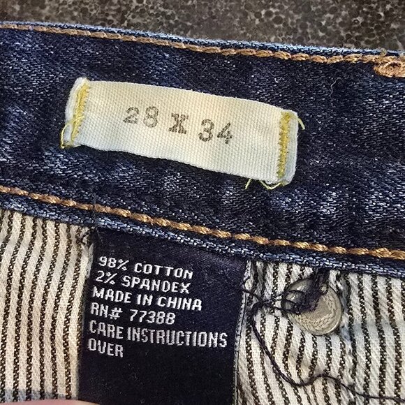 Madewell The Rail Straight Jean 28x34 Dark Wash - Picture 8 of 10